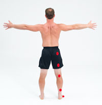 trigger points map down right leg